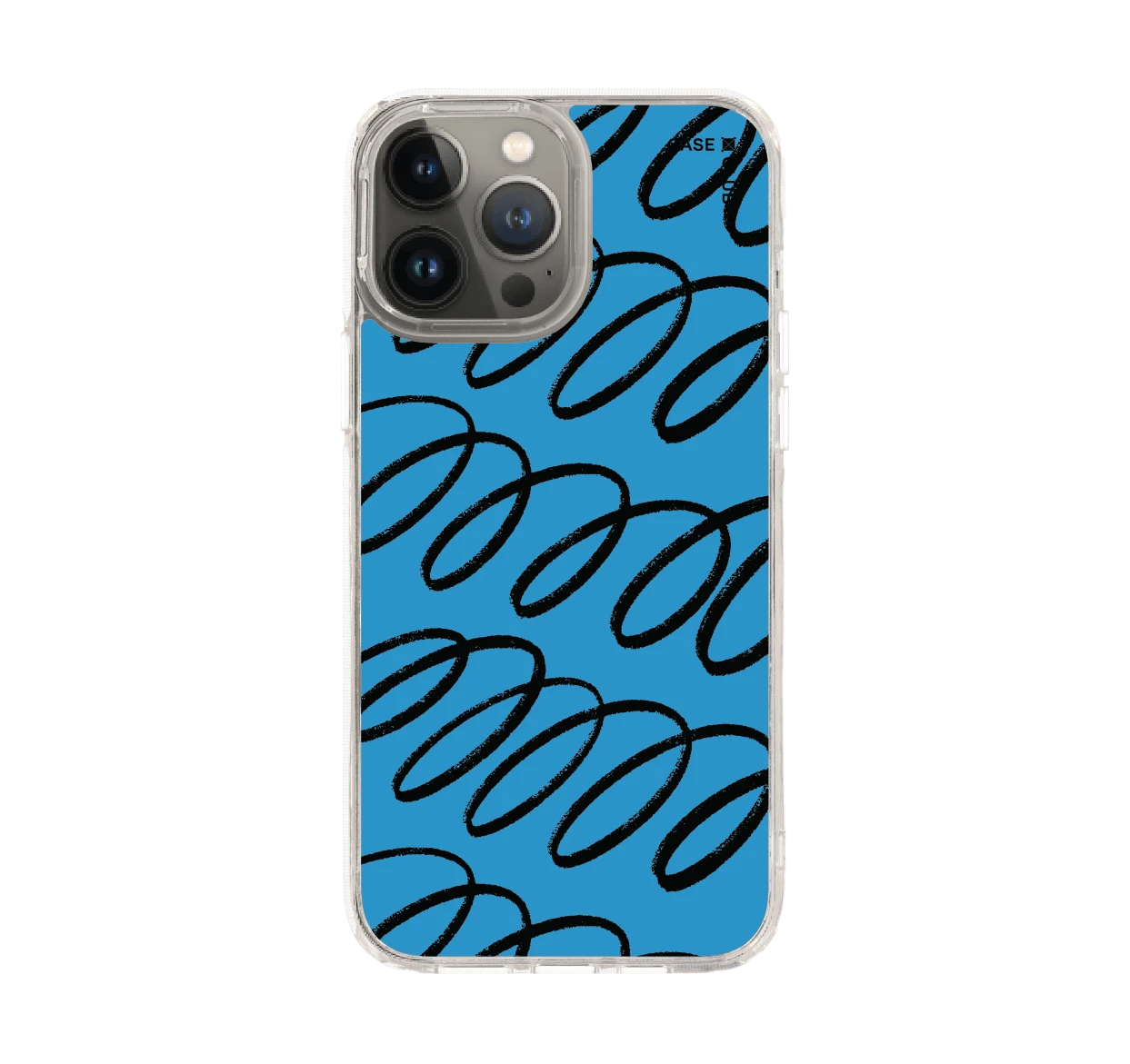 blue & black curvy pattern